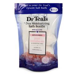 Dr Teal's Ultra Moisturizing Bath Bombs Five (5) 1.6 oz Moisture Replenishing Bath Bombs with Pink Himalayan, Essential Oils, Jojoba Oil, Sunflower Oil for Unisex