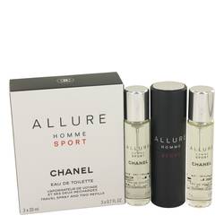 Chanel Allure Homme Sport Miniature + 2 Refills (EDT for Men)