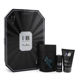 Thierry Mugler Angel Cologne Gift Set for Men (100ml EDT + 50ml Hair & Body Shampoo + 0.7 oz Deodorant Stick in Hard Box)