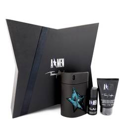 Thierry Mugler Angel Cologne Gift Set for Men (100ml Refillable Rubber Bottle + 50ml Hair & Body Shampoo + 0.7 oz Deodorant Stick)