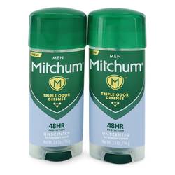 Mitchum Unscented Anti-perspirant & Deodorant Gel Twin Pack Includes 2 Unscented Triple Odor Defense Anti-Perspirant & deodorant Gel