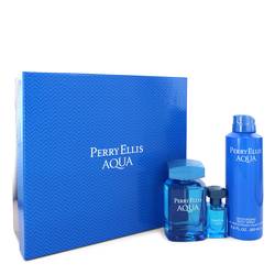 Perry Ellis Aqua Cologne Gift Set for Men