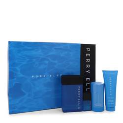 Perry Ellis Pure Blue Cologne Gift Set for Men