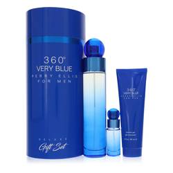 Perry Ellis 360 Very Blue Cologne Gift Set for Men
