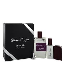 Atelier Cologne Silver Iris Pure Perfume for Women (Free 1 oz Pure Perfume Refillable Spray in Leather Case)